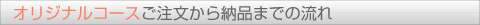 オリジナルコース注文の流れ